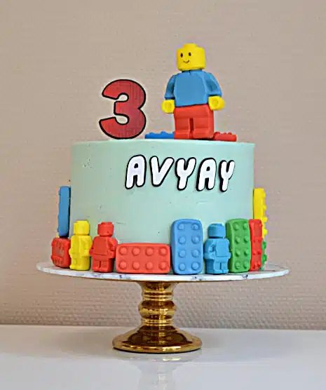 Lego-taart-Perfect Pastry-verjaardagstaart-botercreme Lego-taart-Perfect Pastry-verjaardagstaart-botercreme