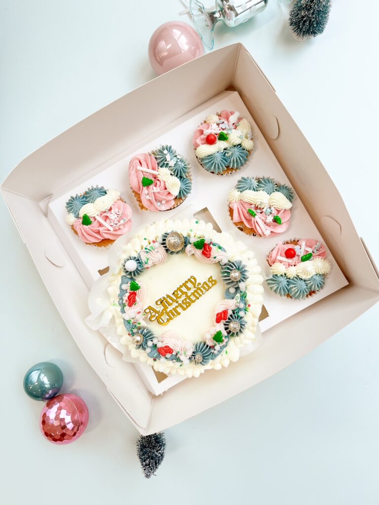 Kerst Bento Cake & Cupcakes