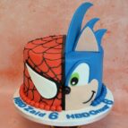 Spiderman-Sonic-taart