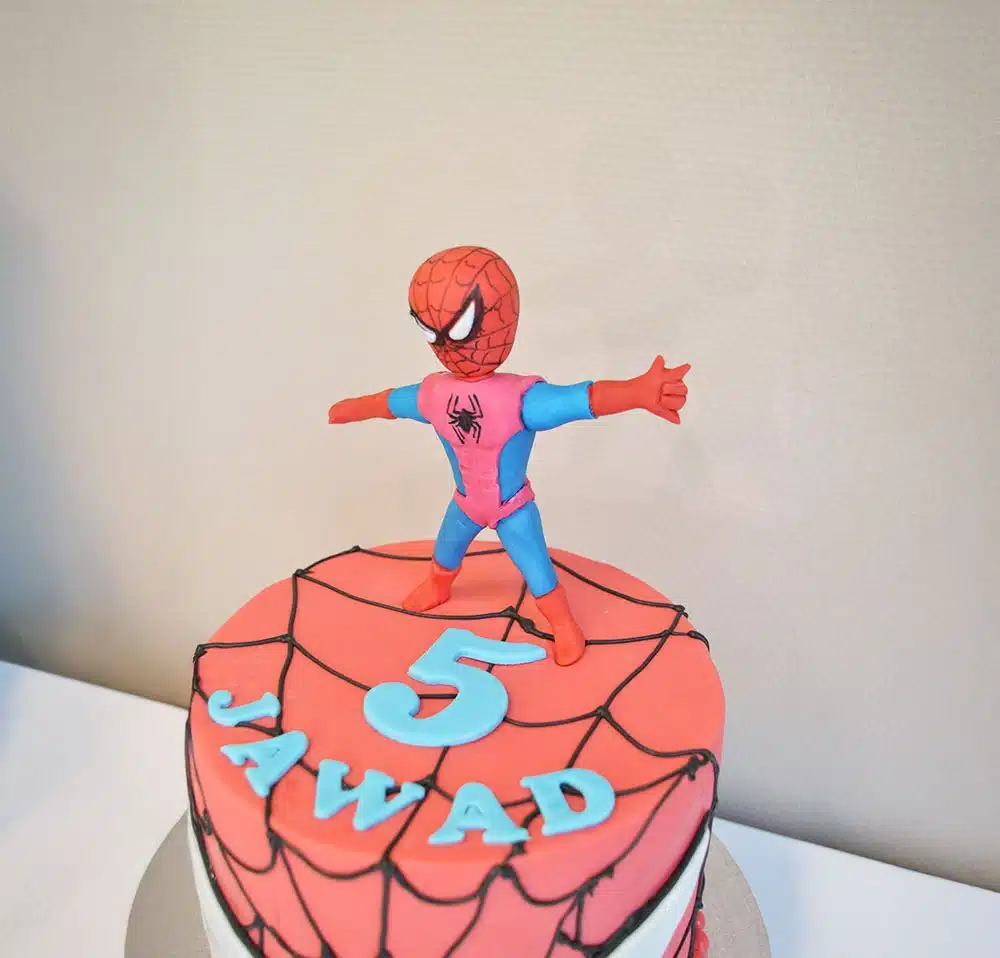 Spiderman taart