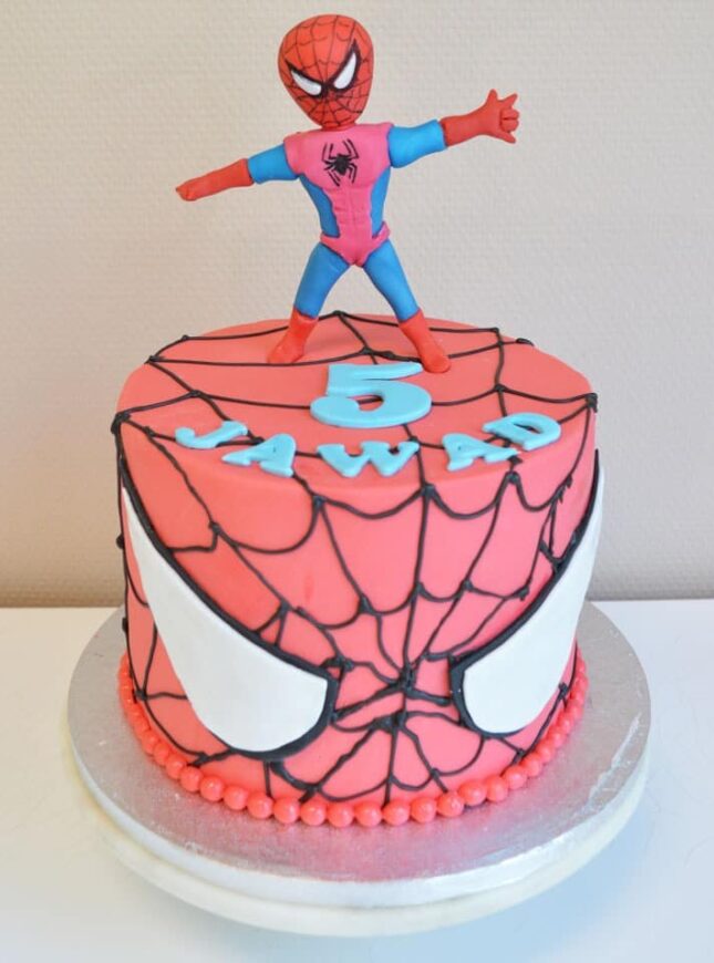 Spiderman-taart Spiderman taart