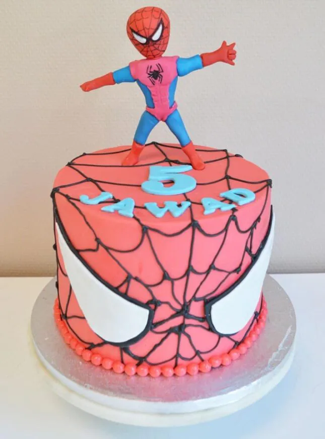 Spiderman taart