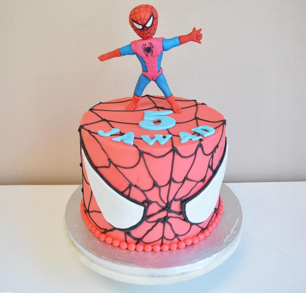 Spiderman taart