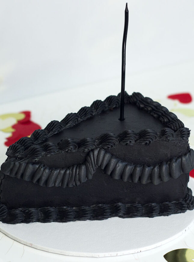 zwart-taart-verjaardag zwart-taart-zwart-kaars