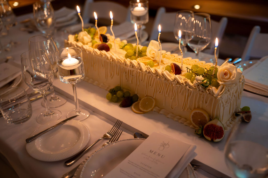 Bruidstaart Lange Taart Buttercream